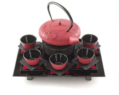 Imperial Dragon Cast Iron Tea Set